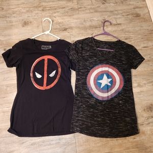 Two Marvel tops